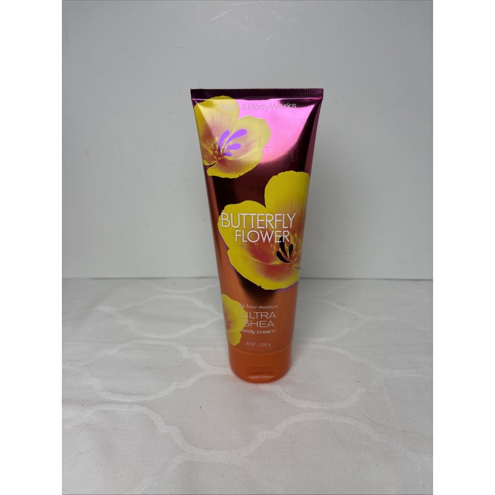 Bath & Body Works BUTTERFLY FLOWER Body Cream Lotion 8oz New